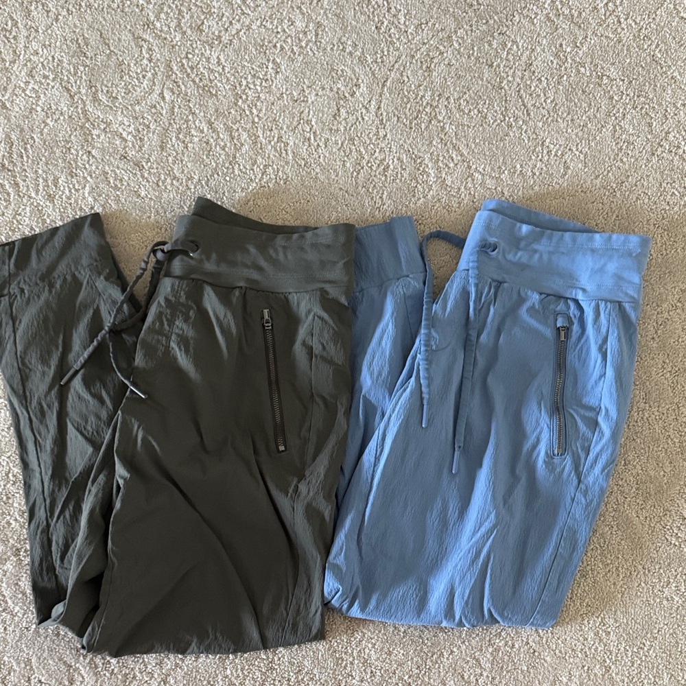 Green and Blue Jogger Pants